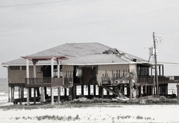 Wind damage - spray foam can help prevent uplift to St. Petersburg roofs